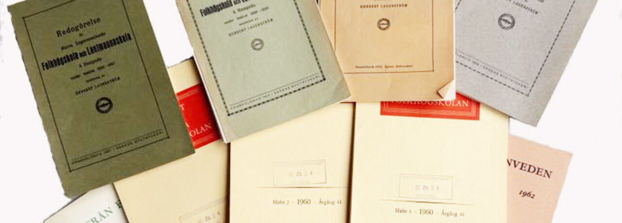 Årsberättelser från folkhögskolor.