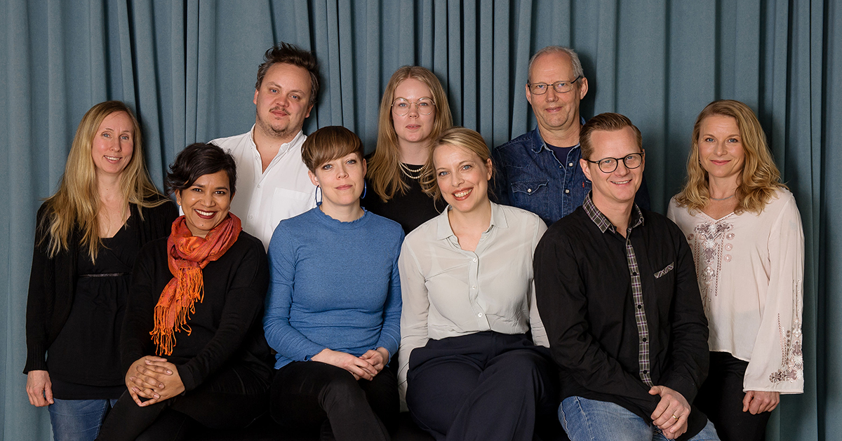 Gruppbild på personalen vid Sveriges folkhögskolor.